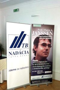 Poster announcing Marco's talk in October 2011 in Bratislava, Slovakia
