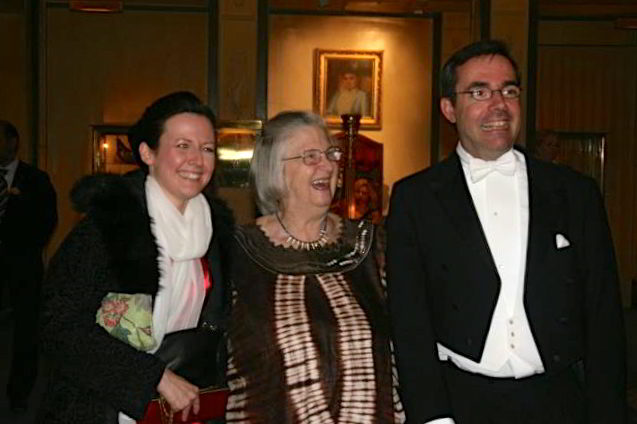 With Ann Lindh and Lin Ostrom before the Nobel Ceremony December 10, 2009 in Stockholm